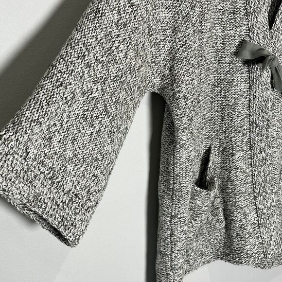 J Jill Pure Jill Cardigan Women’s Medium Green Two Toned Marled Knit Beachy - Picture 5 of 9